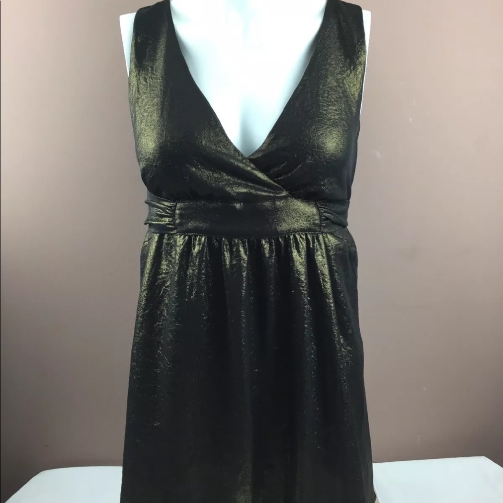 FCUK Bronze Sleeveless Empire Waist Top Small